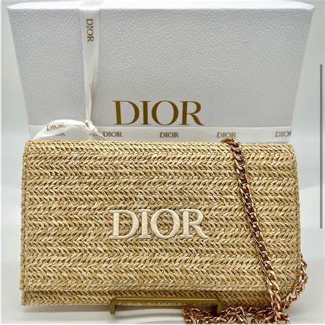 pochette rafia dior|dior caro pouch.